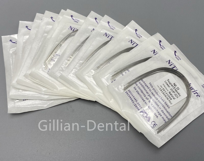 10pcs Dental Orthodontic Super Elastic Niti Arch Wires Round/Rectangular Form