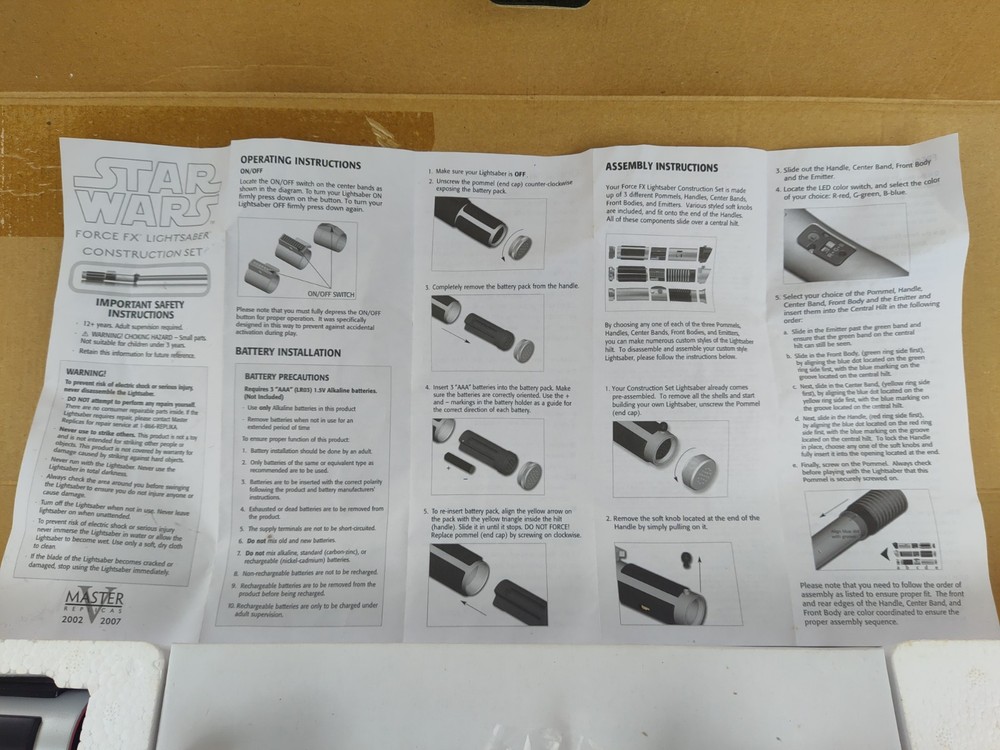 Star Wars Force FX Lightsaber Construction Set