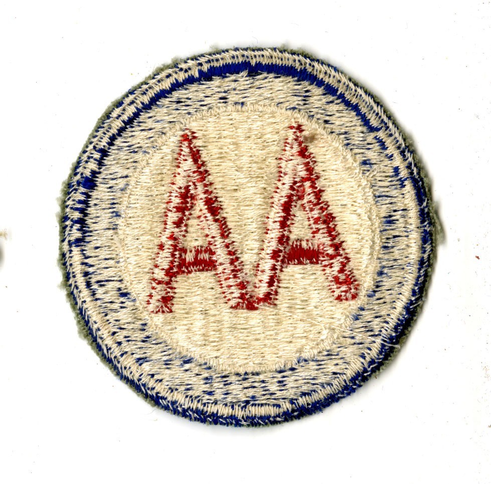 Antiaircraft Command White Back Patch WWII Vintage