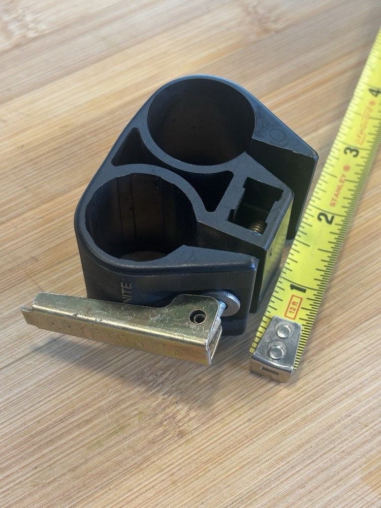 Vintage Kryptonite U-Lock Keeper Bracket  1” Frame Mount Single Screw Attachment