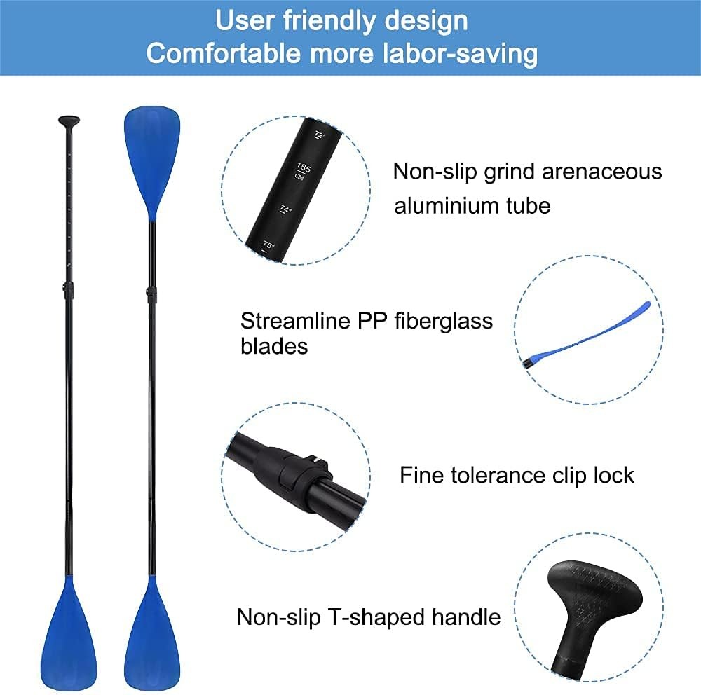 LBW SUP Paddle Board Stand up Paddleboard 4-Piece (Blue)