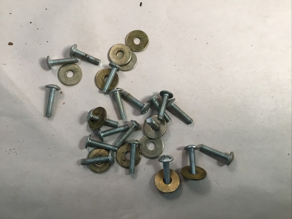 Vintage Drawer Pulls, Painted, Mid Century Modern. ~37 total