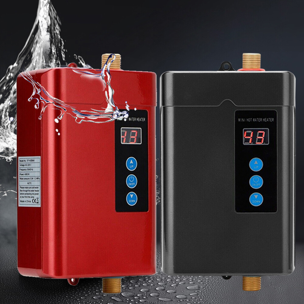 Electric Instant Water Heater-Compact 110V for Kitchen/Bathroom Use 28-55°C Mini