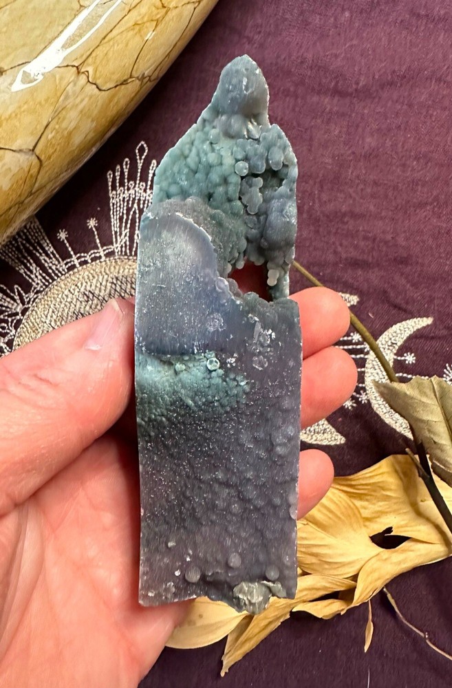 Grape Agate Raw And Polished Point, Grape Agate Tower, All Natural
