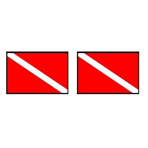 Diver Down Flag Sticker diving dive Decal