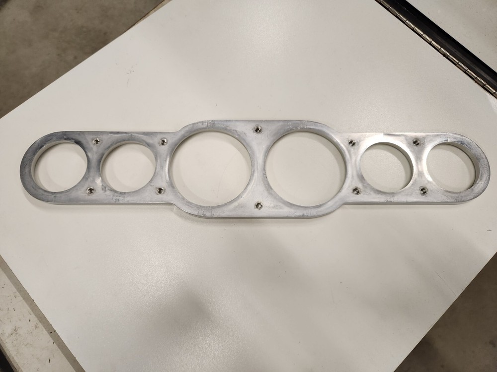 Billet Dash Panel, Polished Aluminum