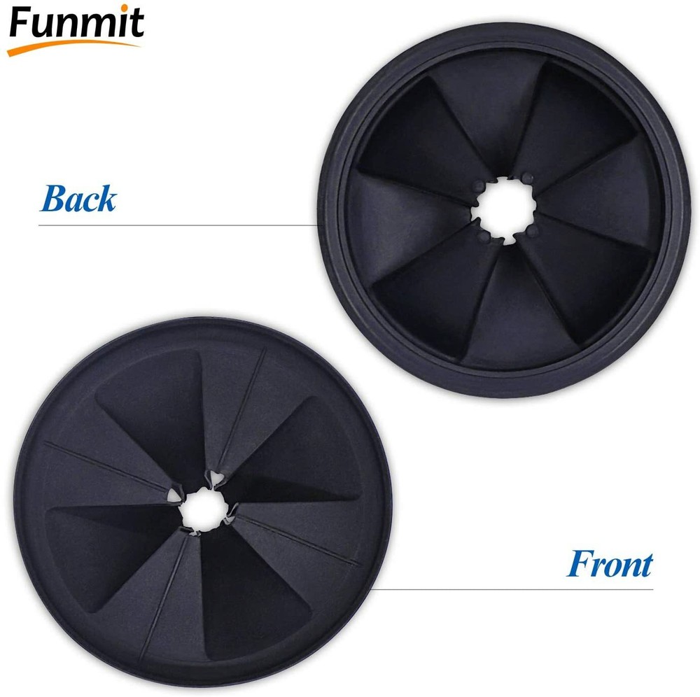 2-Pack QCB-AM Rubber Garbage Disposal Splash Guard for Most Sink Disposal System