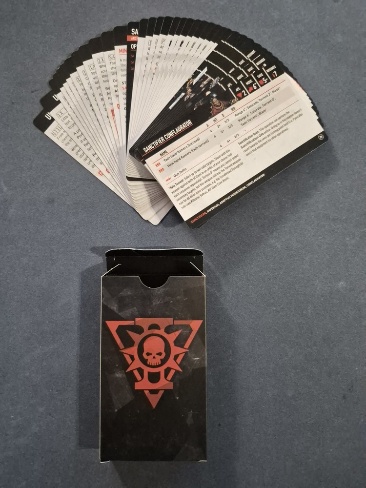 Kill Team Sanctifiers Data Cards
