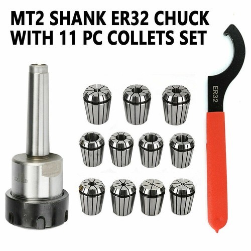 MT2 ER32 Morse Taper Collet Chuck Tool Holder ER32 Collet Set Milling Tool Set