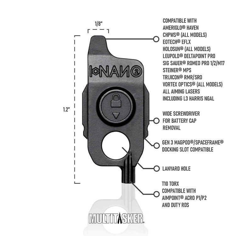Multitasker Nano Sight Tool Black [Picatinny]