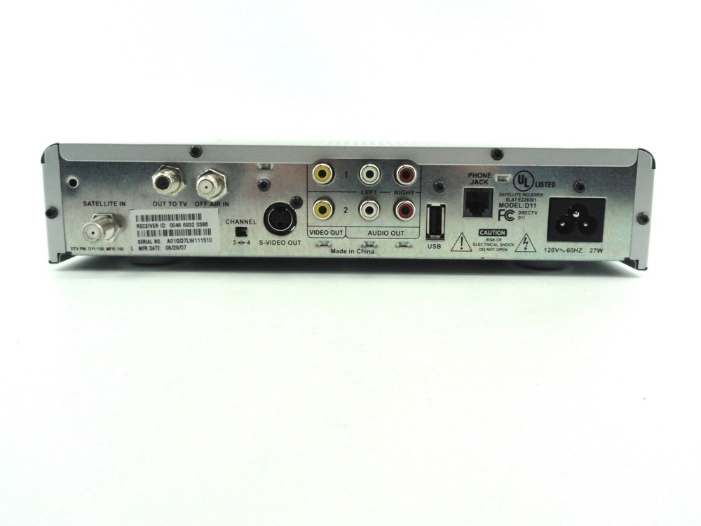 DirecTV Standard Satellite Receiver Model D11