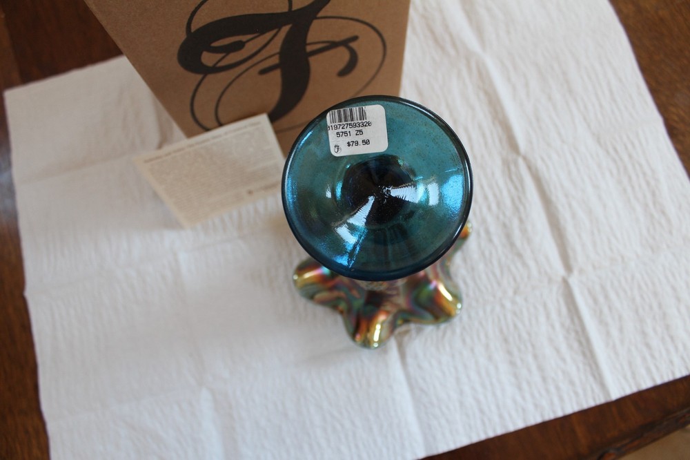 Fenton Vase Indigo Marigold