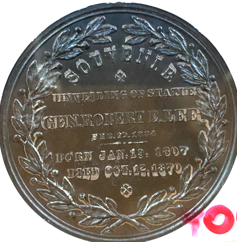1884 LA HK-758 SO CALLED DOLLAR ROBERT E. LEE STATUE NGC MS61