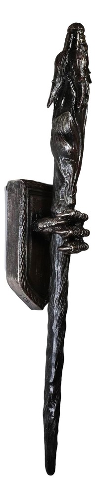 Alchemy Magic Dungeon Dragon Head Scepter LED Torch With Left Claw Wall Decor