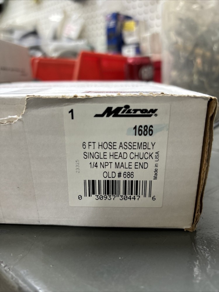 Milton 1686, 6ft Hose Assembly