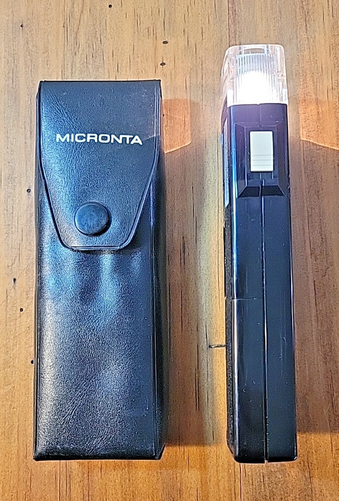 Vintage Micronta Lighted 30X Microscope w/Case