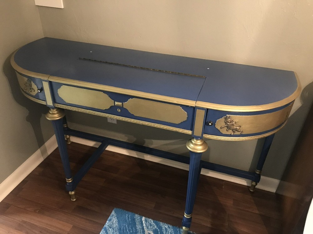 Antique desk Refinished Approximately Two Centuries Old. New Bottom Base