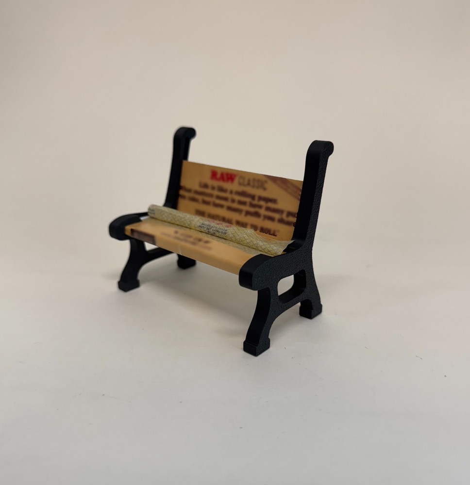 3D-Printed Rolling Paper Bench Holder - Unique Miniature Display Stand