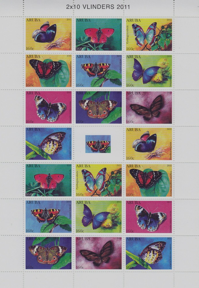 Arubu Issue 2011 (FS 574-583) Butterflies