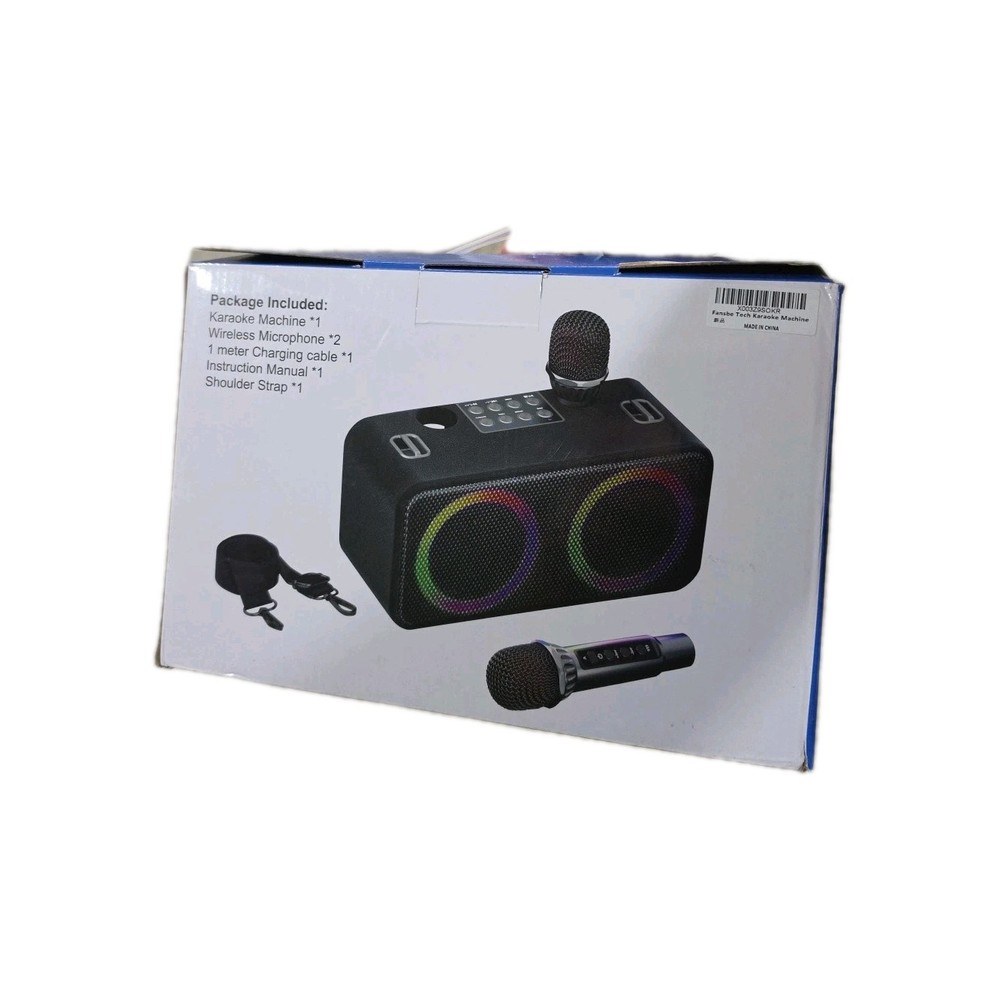 Fansbe Tech Wireless Bluetooth Karaoke Machine NEW (OPEN BOX)