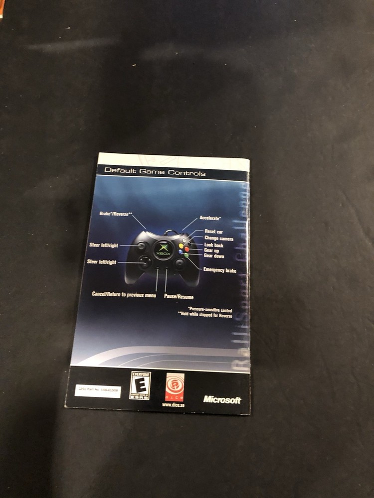 rallisport challenge xbox Manual only