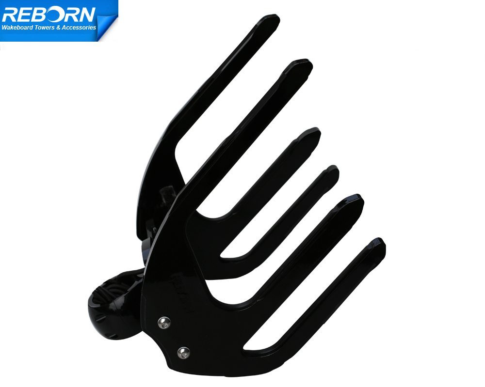 Reborn Pro 2 Quick Release Kneeboard / Wakeboard Combo Tower Rack Glossy Black