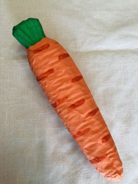 Vintage Joseph Schmidt Confections Chocolate DECORATIVE CANDY BOX EASTER CARROT