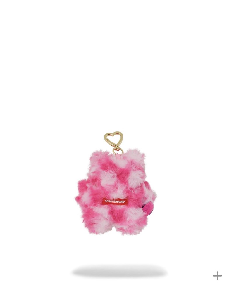 Sprayground Furzilla Shark (Pink Check) Keychain