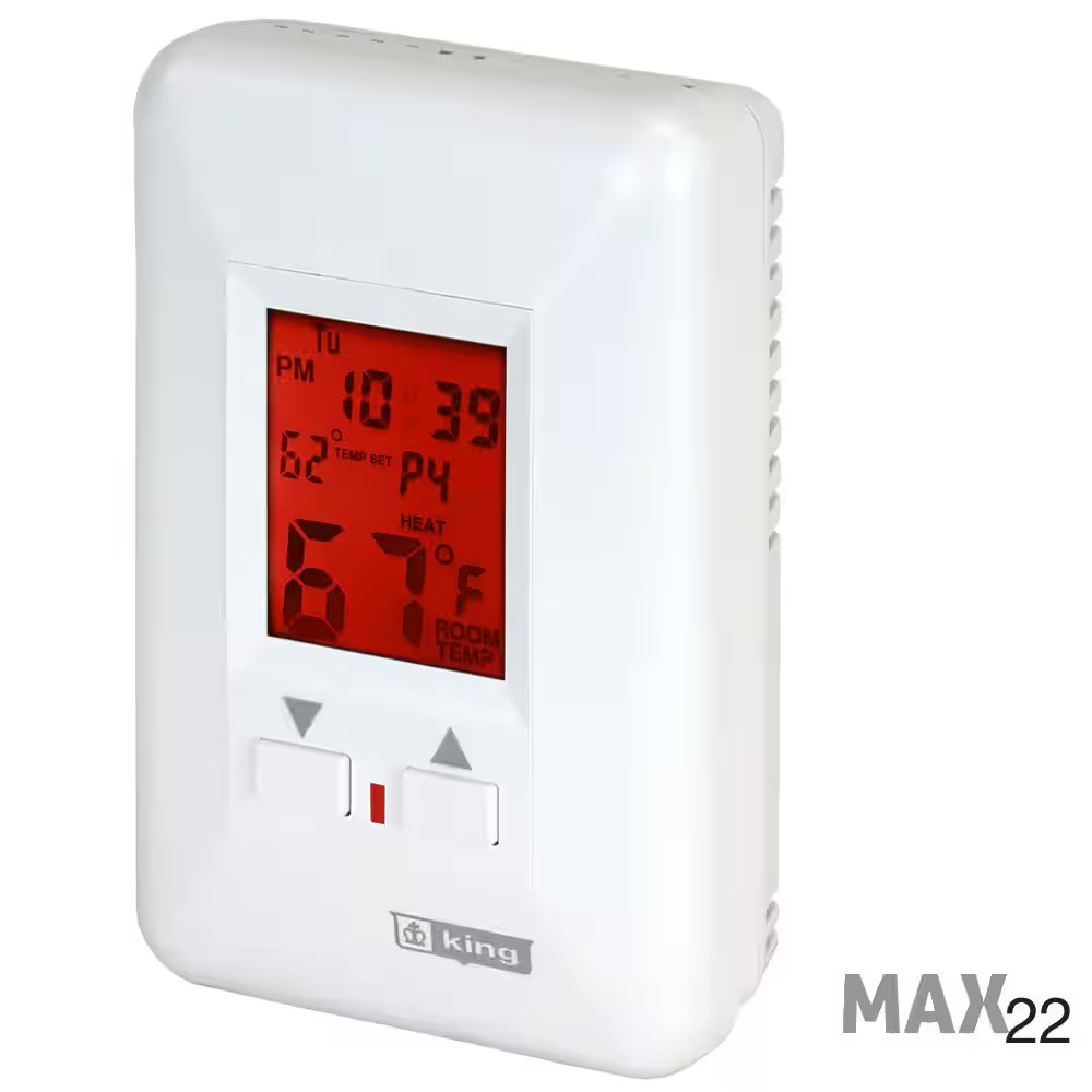 Thermostat Electronic 7-Day Programmable 208/240-Volt 22 Amp Single Pole