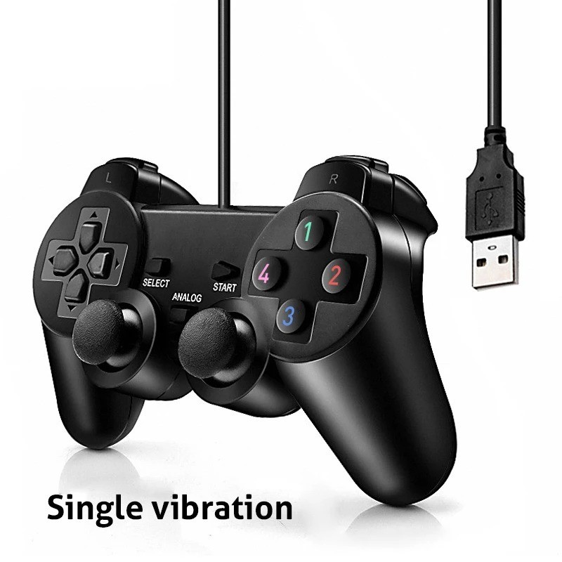 Data Frog Wired Gamepad with Analog Sticks & Vibration, USB PC Controller for Pl