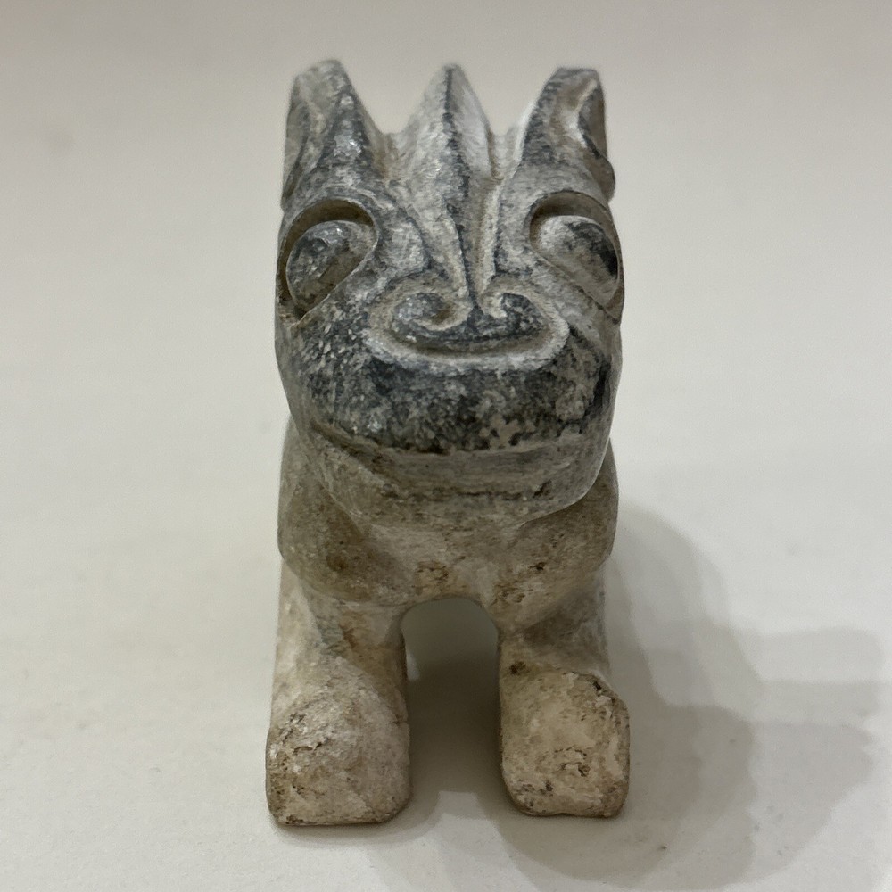 Large Ancient China Hand Carved Jade Rabbit Statue