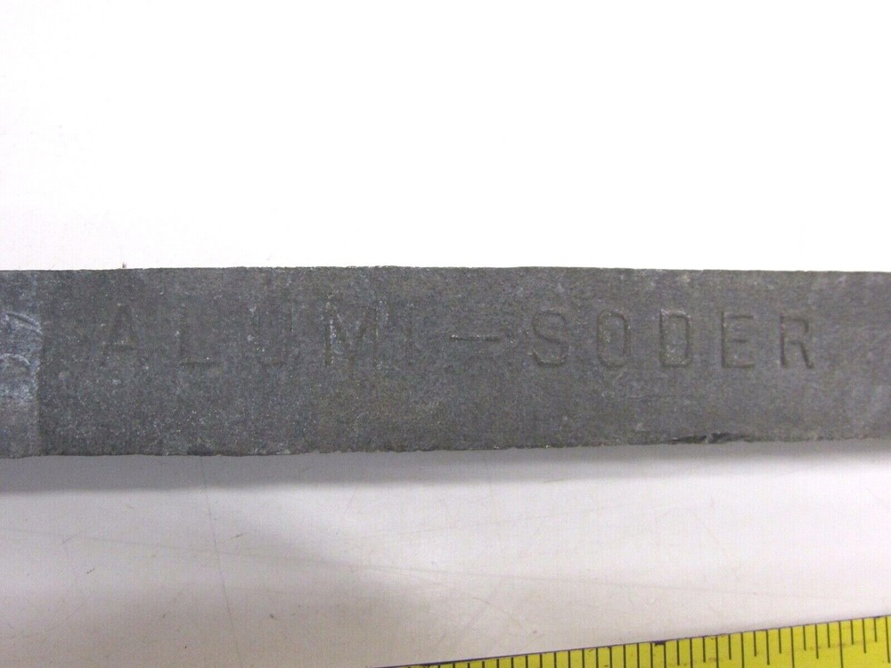 NOS! VINTAGE ALLEN ALUM-SODER TRIANGULAR 13.5" STICK, ALUMINUM SOLDER