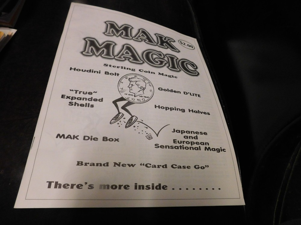Historic Magic Documents For Magicians - Mak Magic Catalog - No Date