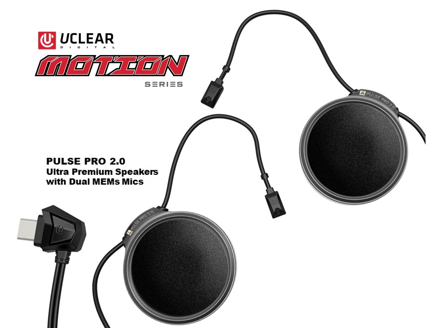 Uclear Motion 4 Lite Bluetooth Communicator Audio/Visual/Communication