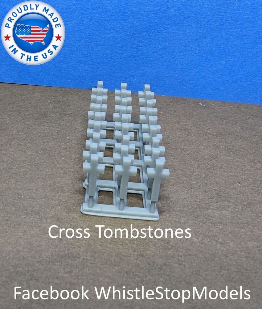 Z Scale Cross Tombstone