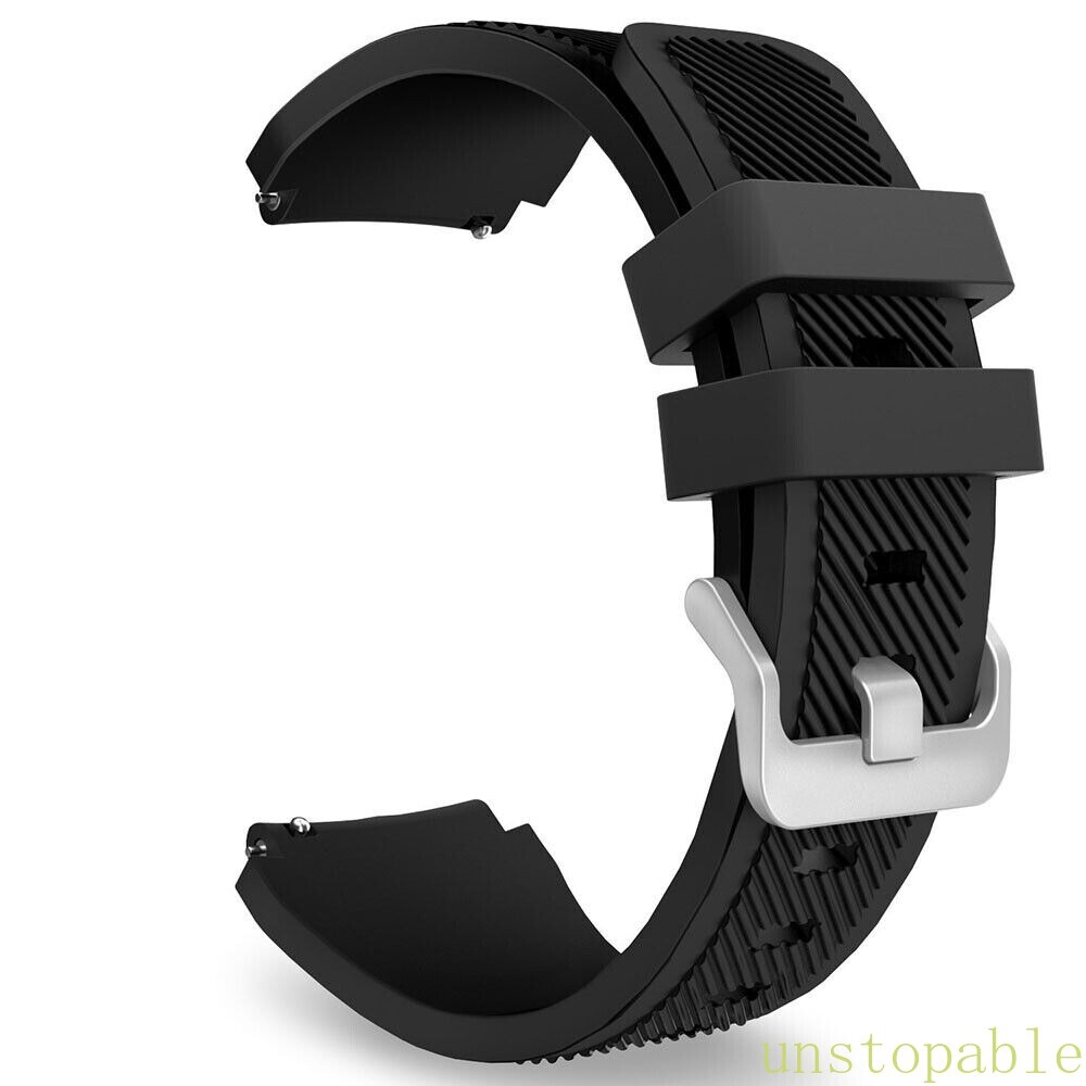 Universal 22mm Quick Release Watch Band Replacement Rugged Silicone Sport Strap