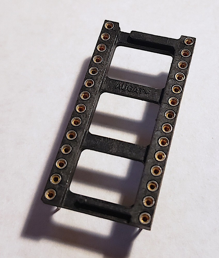 Augat 28 Pin Machine Tooled Low Profile IC Socket - Set of 3