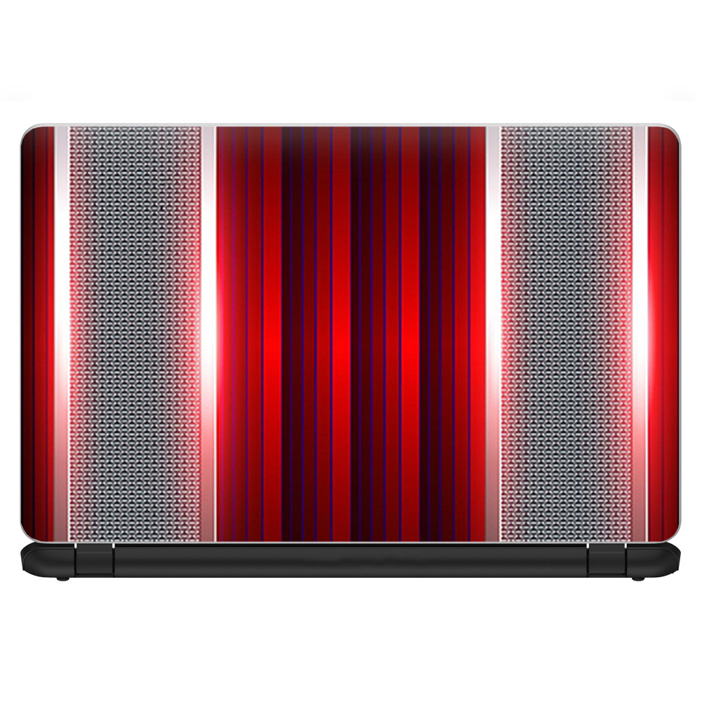 Universal Laptop Skins Wrap for 14" - Red Metal Pattern Screen