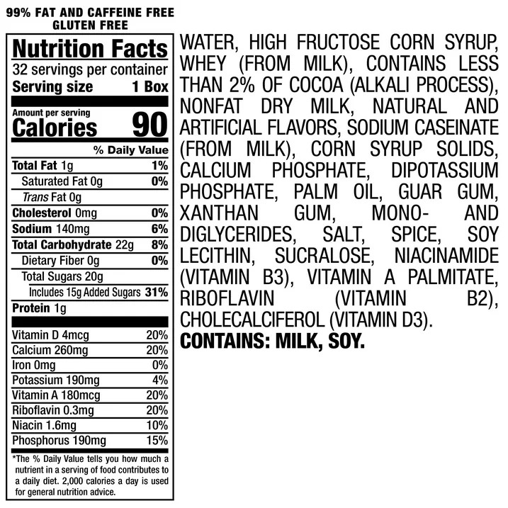 Yoo-hoo Chocolate Drink, 6.5 Fluid Ounce, 32 Count Boxes