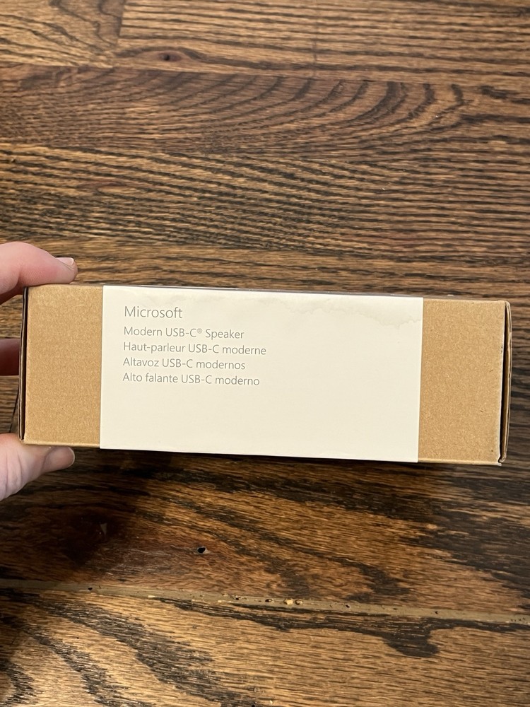 Microsoft Modern USB-C Speaker for Windows & MacOS Certified for Microsoft Teams