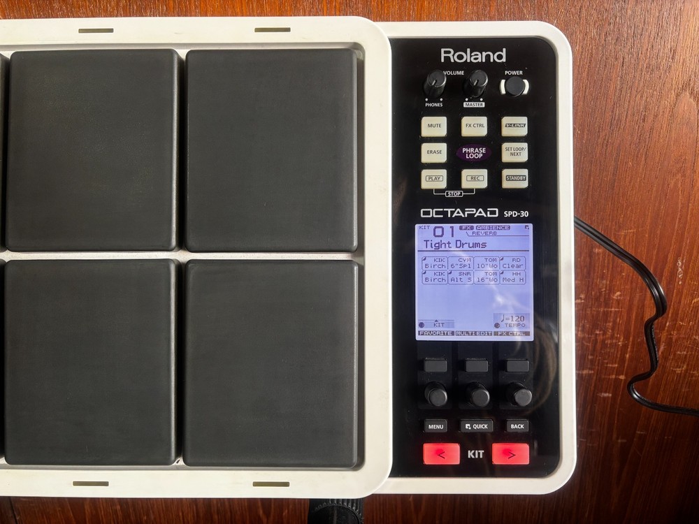 Roland Octapad SPD-30 White Percussion Controller w/ power supply