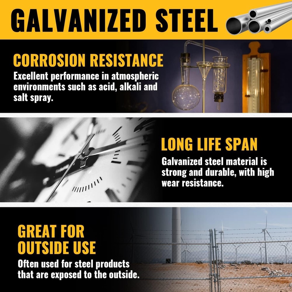 Fence Fork Lock Galvanized Steel 1 PCS for Chain Link Gates Security