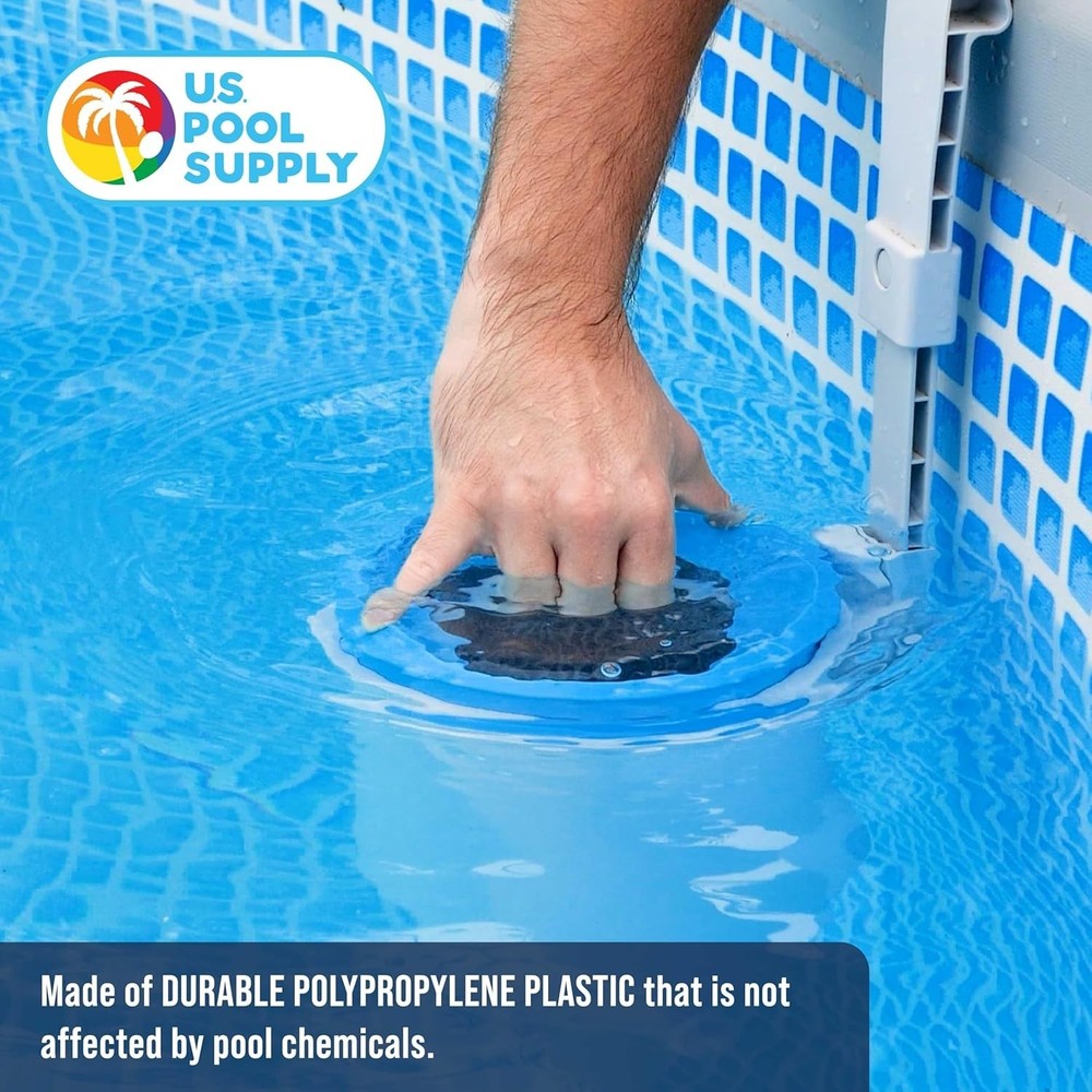 Efficient Floating Pool Skimmer - Includes 5 Adapters for Easy Installation