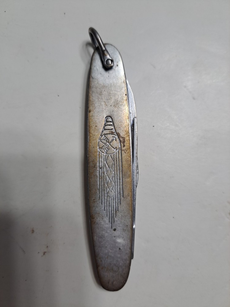 Vintage Pocket Knife With Arrow Design