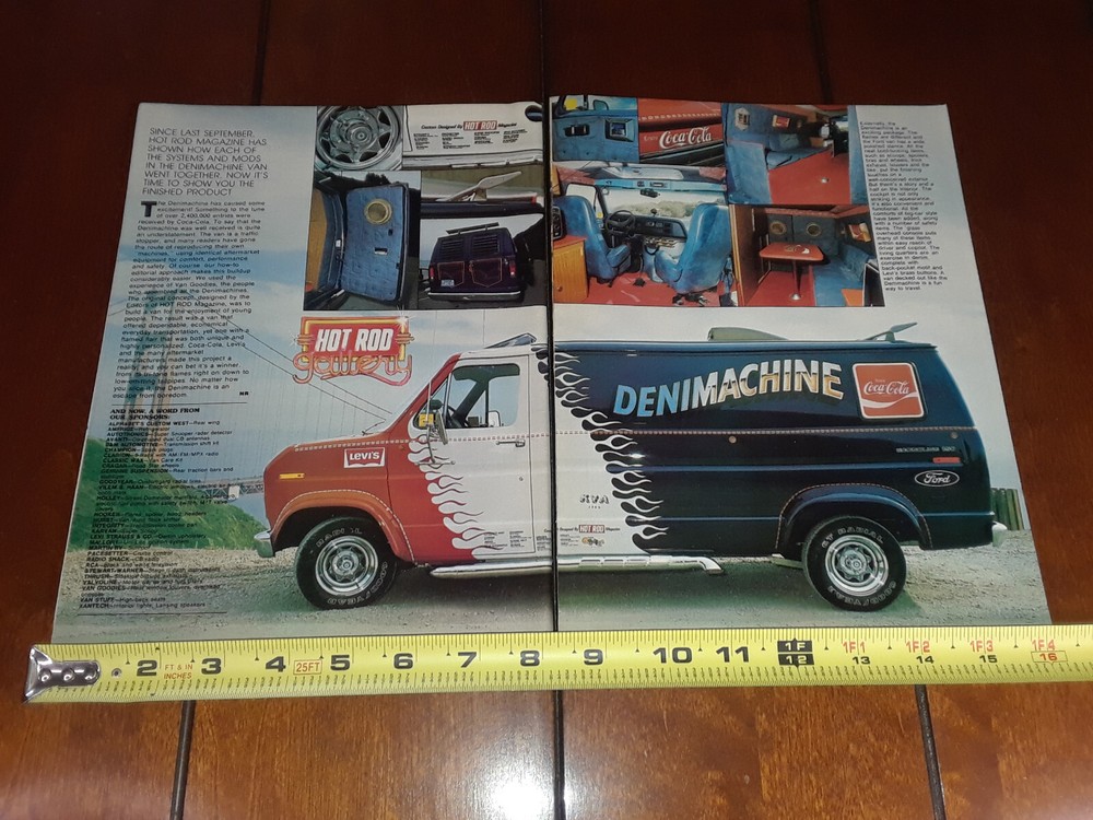 1977 FORD VAN LEVIS DENIMACHINE COCA COLA ORIGINAL ARTICLE