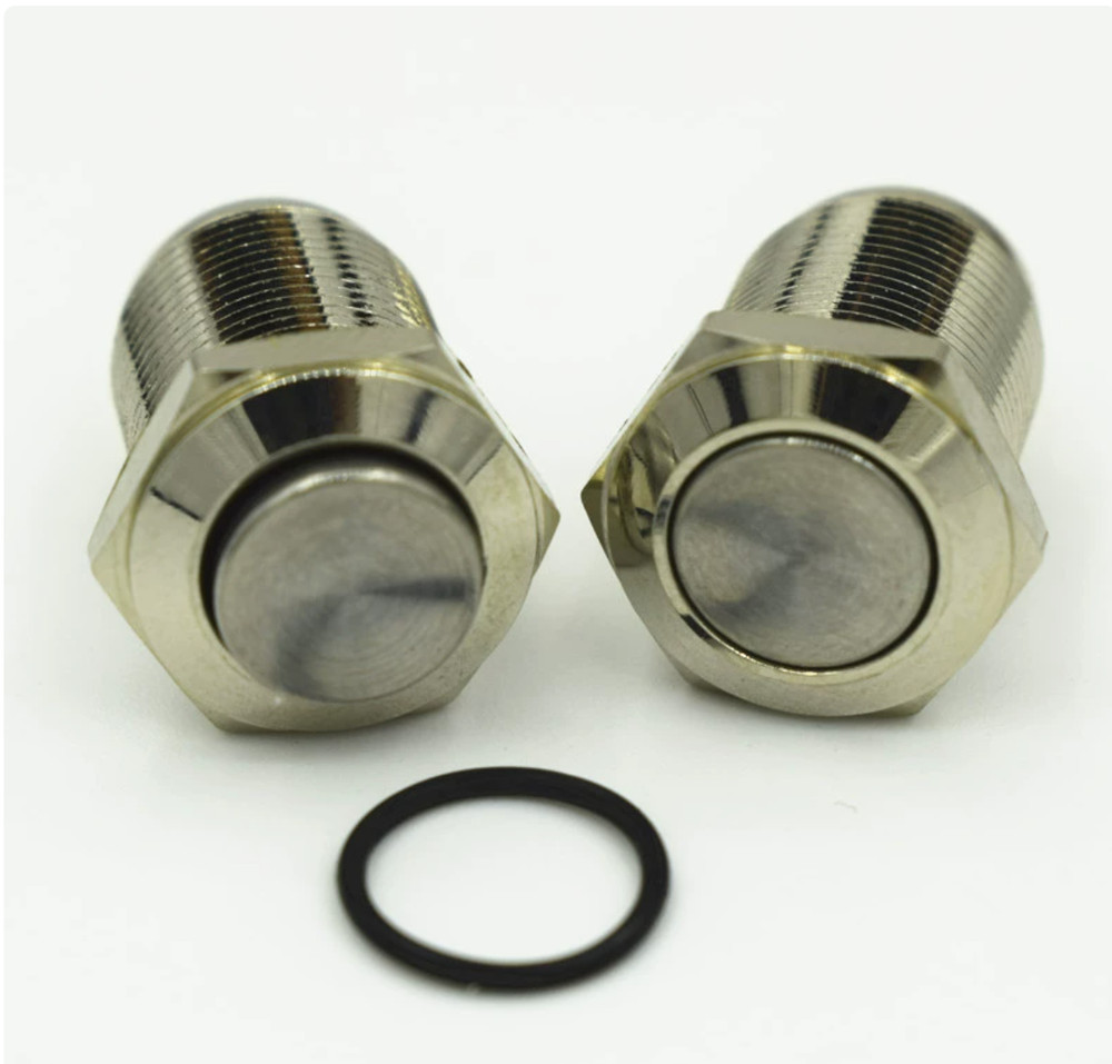 Waterproof 12mm metal push button self-locking switch