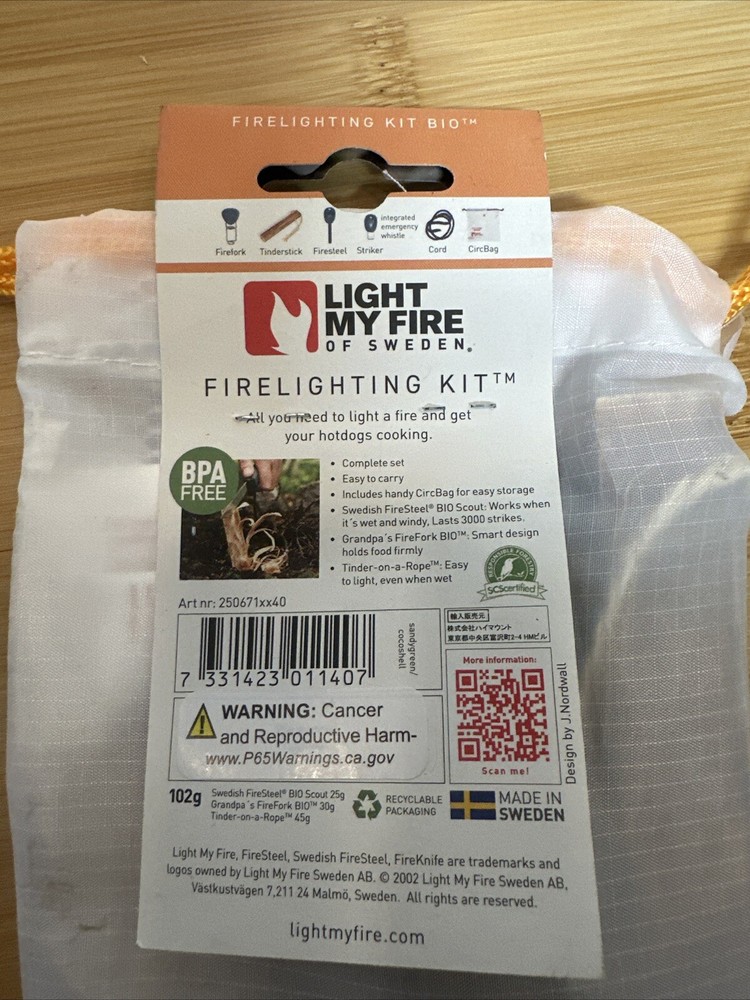 Light My Fire Firelighting Kit- Firestarter, Survival