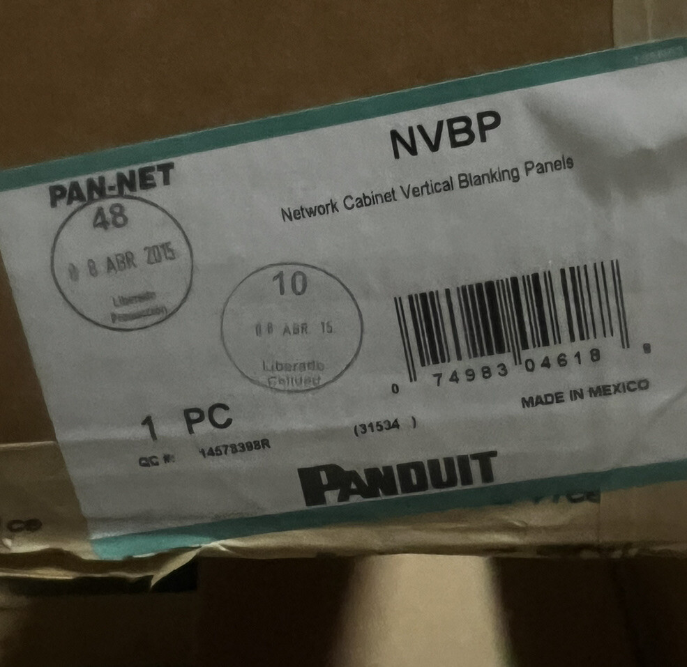PANDUIT NVBP (NETWORK VERTICAL BLANKING PANEL)