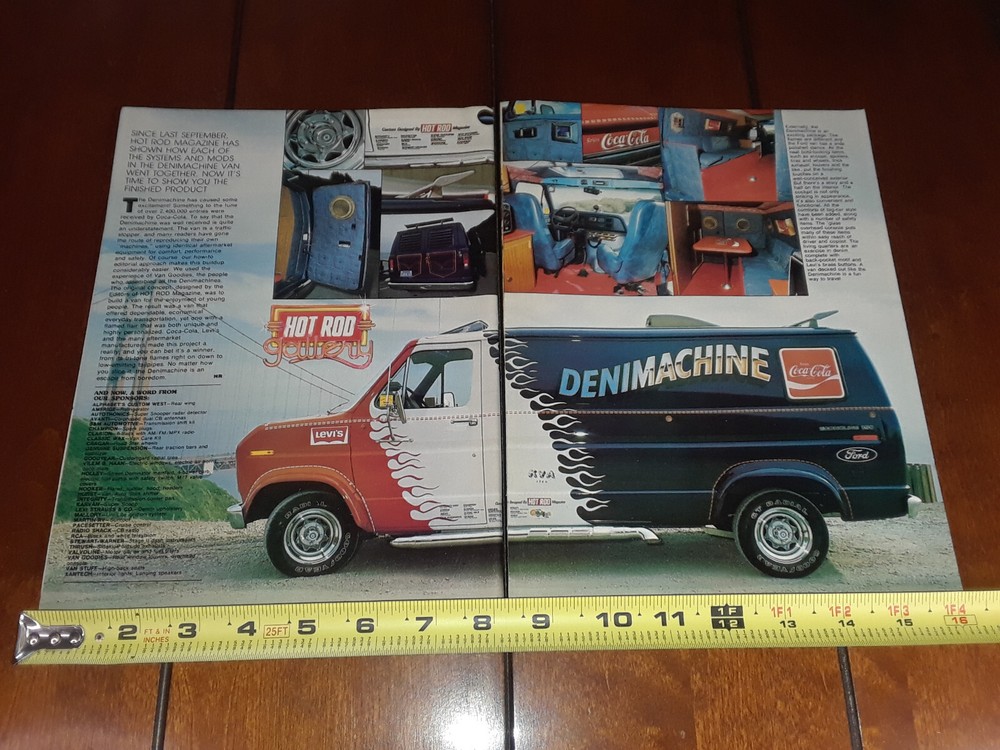 1977 FORD VAN LEVIS DENIMACHINE COCA COLA ORIGINAL ARTICLE