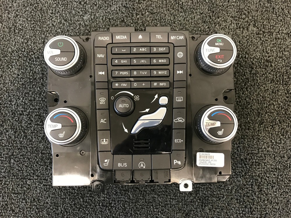 14-18 Volvo S60 CCM Climate Control Module 31443425